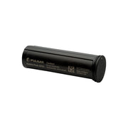 A black cylindrical Pulsar battery pack with white printed text and a QR code, shown on a plain white background.