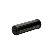 A black cylindrical Pulsar Endefit battery pack, model APF20, shown at an angle on a plain white background.