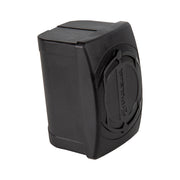 A black plastic camera battery with a circular lens protector cover, featuring the brand name 'GELBEAR' embossed on the side, shown on a plain white background.