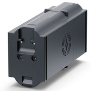 A dark gray industrial electronic module or battery pack with a matte finish, featuring a circular lightning bolt logo on the side, shown on a clean white background.