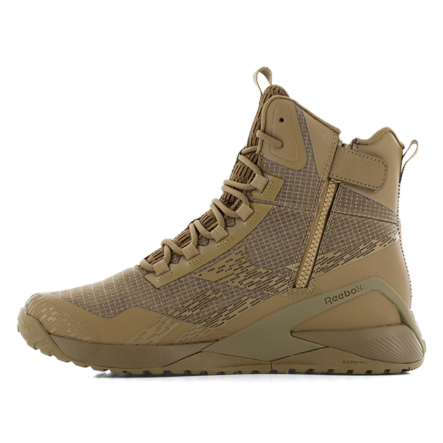 Reebok Men's 6" Nano X1 Adventure Tactical Boot Coyote RB3486 – Left Side View