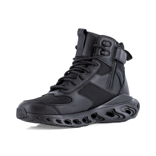 Reebok Men's 6" Tactical Boot Black RB5462 – 3/4 Left Front View