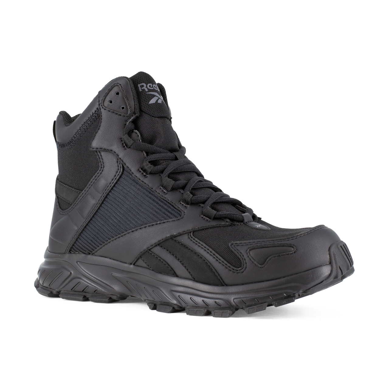 Reebok Men's 6" Trail Running Tactical Boot Black RB6650 – 3/4 Right Front View