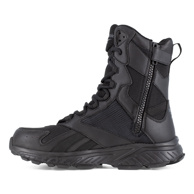 Reebok Men's 8" Trail Running Tactical Boot Black RB6655 – Left Side View