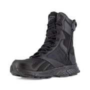 Reebok Men's 8" Trail Running Tactical Boot Black RB6655 – 3/4 Left Front View

