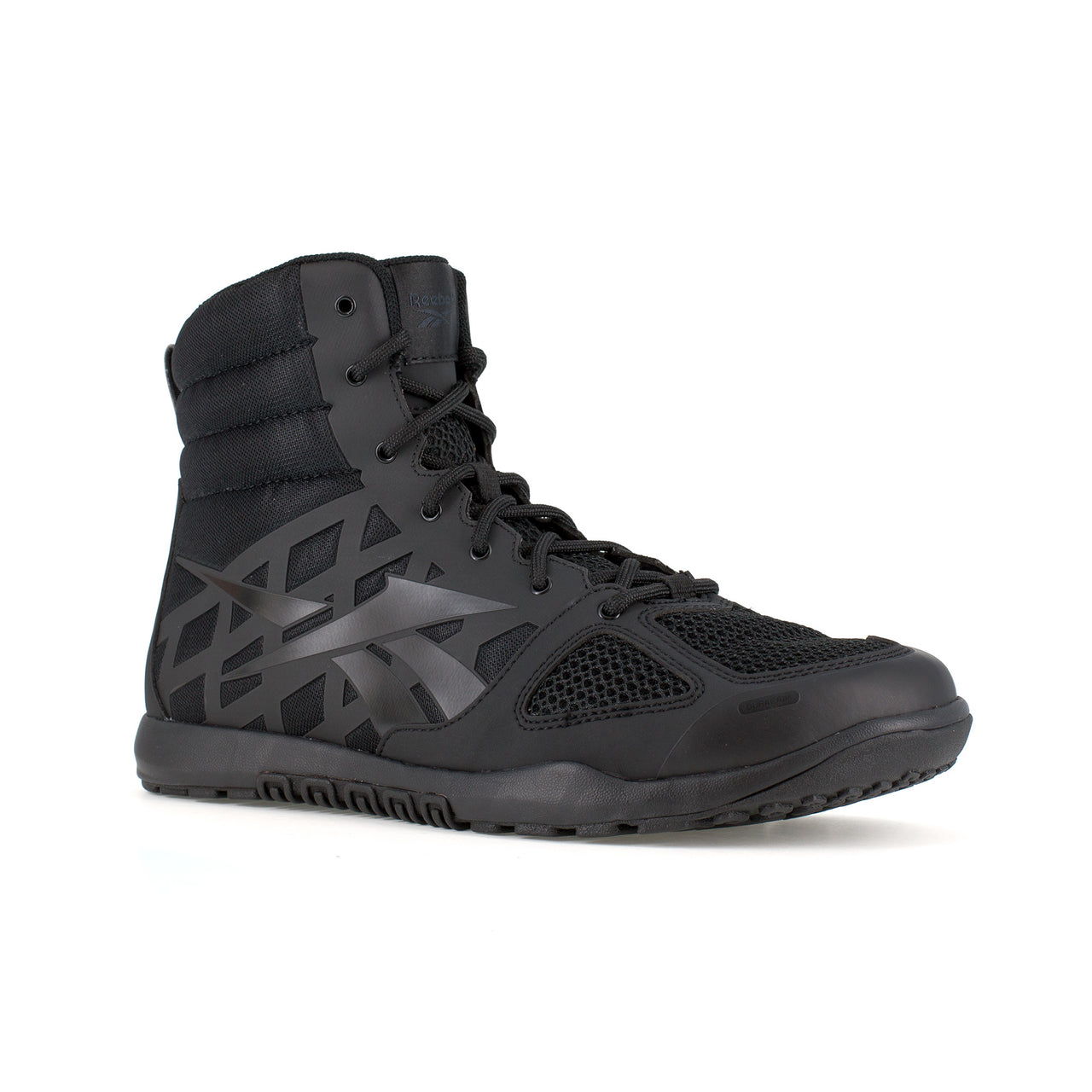 Reebok Men's 6" Nano Tactical Boot Black RB7120 – 3/4 Right Front View