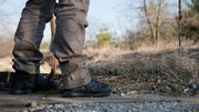 Person wearing brown pants and Reebok Nano Tactical Boots