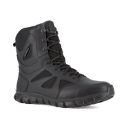 Reebok Men's 8" Sublite Cushion Tactical Waterproof Boot RB8806 – 3/4 Right Front View