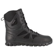 Reebok Men's 8" Sublite Cushion Tactical Waterproof Boot Black RB8807 – Right Side View