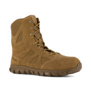 Reebok Men's 8" Sublite Cushion Tactical Boot Coyote RB8809 – 3/4 Right Front View