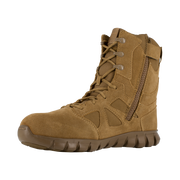 Reebok Men's 8" Sublite Cushion Tactical Boot Coyote RB8809 – 3/4 Left Front View