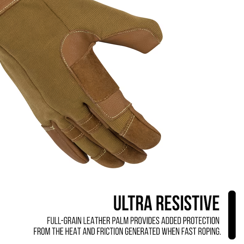 Rebel Tactical Premium Rappel Gloves Tan / Medium