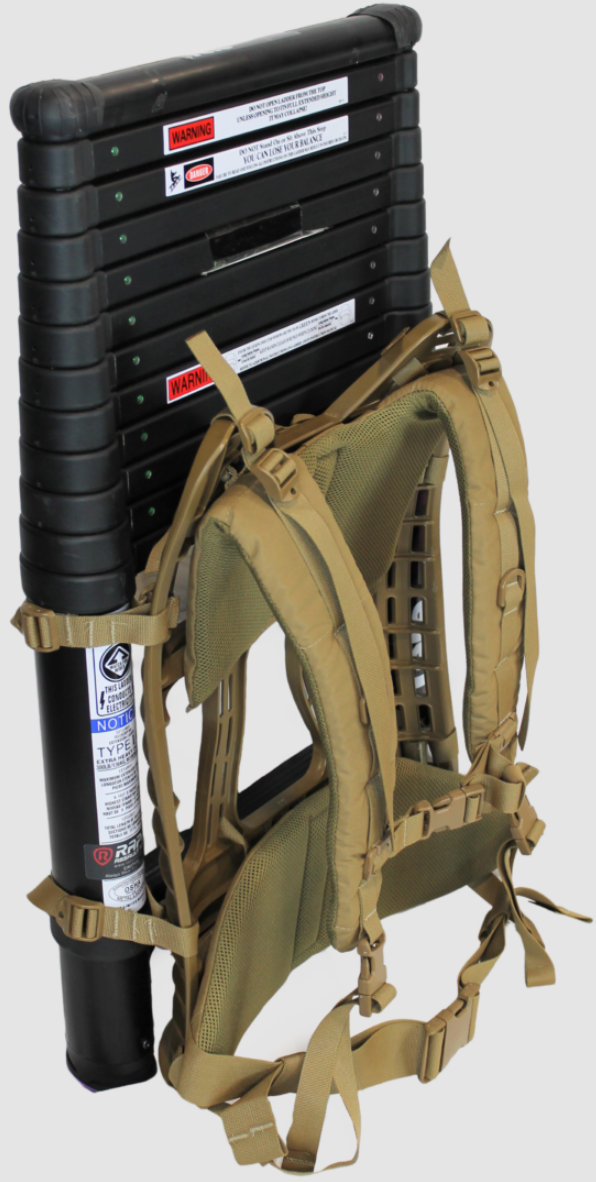 Tactical Telescoping Ladder with Ladder Pack