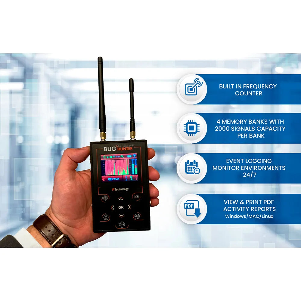 BH04PRO Event Logging TSCM Detector