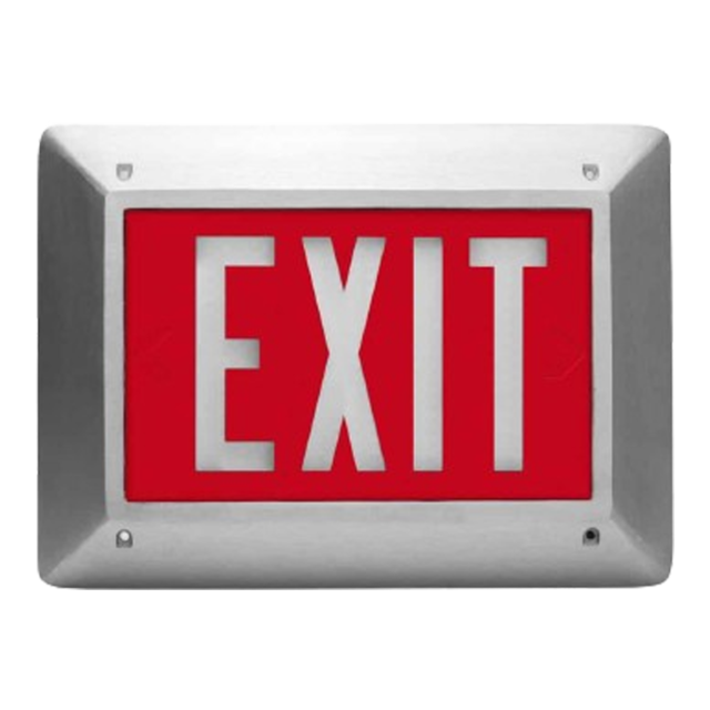 Shat-R-Shield Ironclad Zero-Watt INH series exit sign