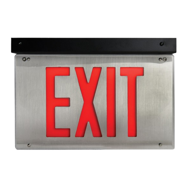 Shat-R-Shield Ironclad SDI correctional LED exit sign