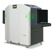 VMI Spectrum 6040 P3D conveyor X-ray baggage inspection scanner, front three-quarter view
