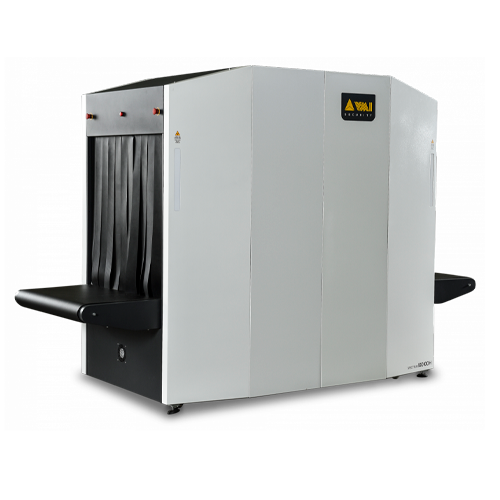 VMI Spectrum 100100 H conveyor X-ray baggage inspection scanner, front three-quarter view