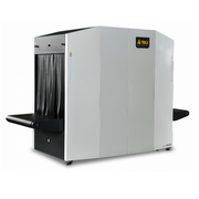 VMI Spectrum 100100 H conveyor X-ray baggage inspection scanner, front three-quarter view