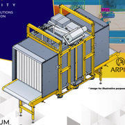 Spectrum 100100 M isometric view showing scanner module inside vehicle