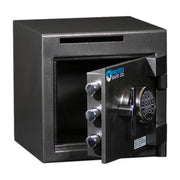 Protex B1414SE door open showing three chrome locking bolts and hinge