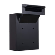 Protex WDC-160 black angled view showing adjustable chute extended above the box