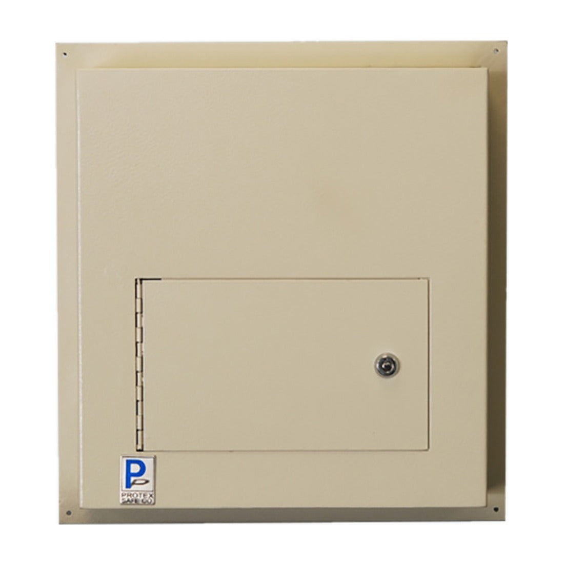 Protex WDD-180 beige collection side view with closed locking steel door
