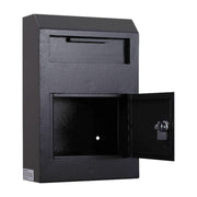 Protex WDS-150 black door open showing interior compartment and tubular lock