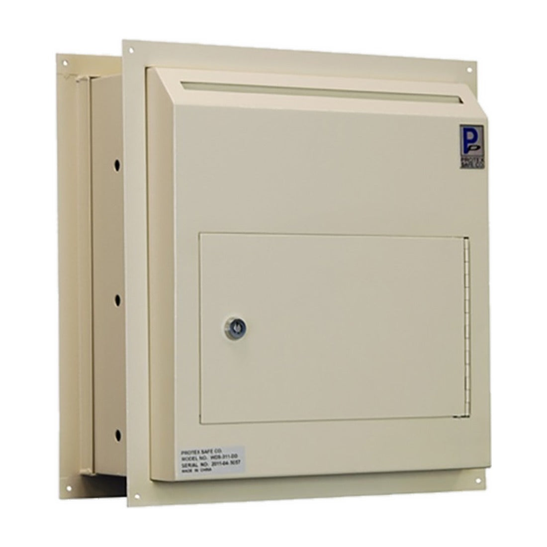 Protex WDS-311-DD angled view with adjustable trim frame for in-wall installation