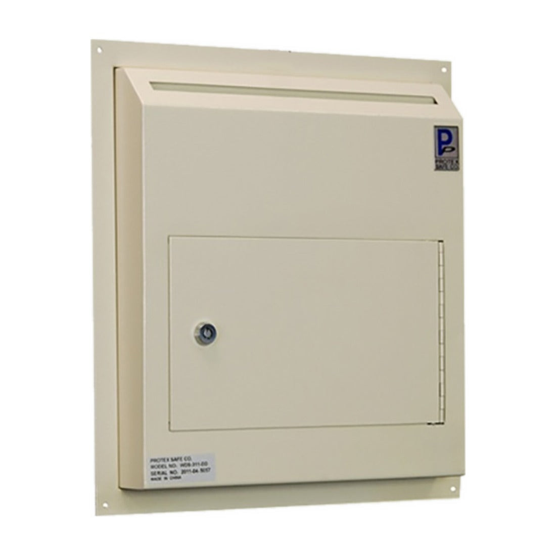 Protex WDS-311-DD front view with closed locking door and drop slot
