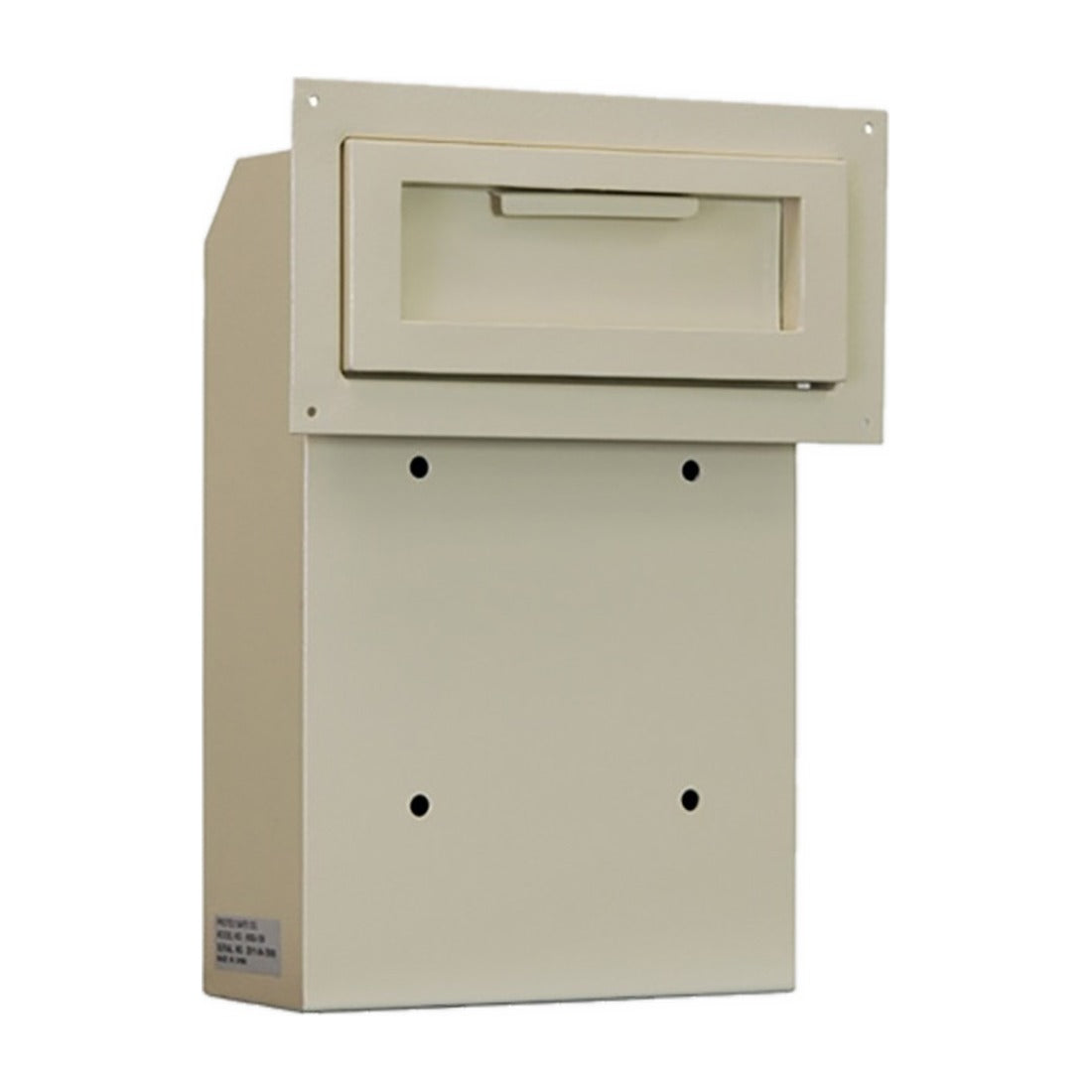 Protex WSS-159 front view with exterior drop flap and mounting holes
