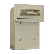 Protex WSS-159 front view showing drop flap hood above locked box