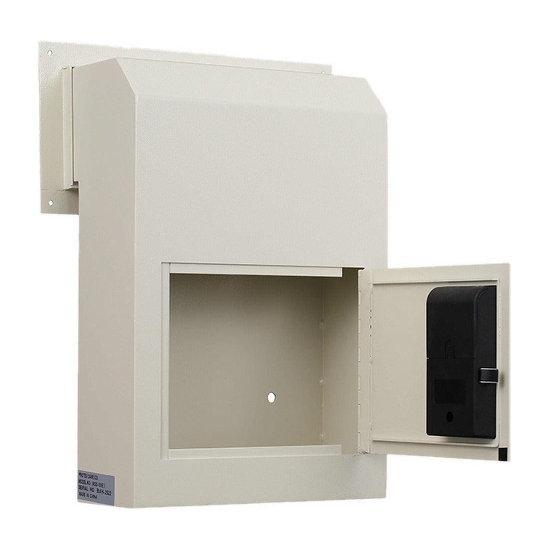 Protex WSS-159E II collection door open showing interior compartment