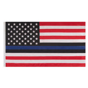 ROTHCo Red, White, and Blue Thin Blue Line US Flag - 3' X 5' - Security Pro USA