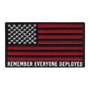 ROTHCo R.E.D. (Remember Everyone Deployed) Flag Patch With Hook Back - Rothco