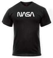 SecPro Authentic NASA Worm Logo T-Shirt - Black - Rothco