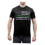 ROTHCo Thin Green Line Distressed Flag T-Shirt - Rothco