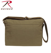ROTHCo Deluxe Vintage Canvas Messenger Bag - Olive Drab - Rothco