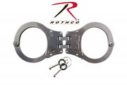ROTHCo NIJ Approved Stainless Steel Hinged Handcuffs - Rothco