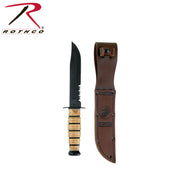 Genuine Ka-Bar USMC Combo Edge Fighting Knife - Rothco