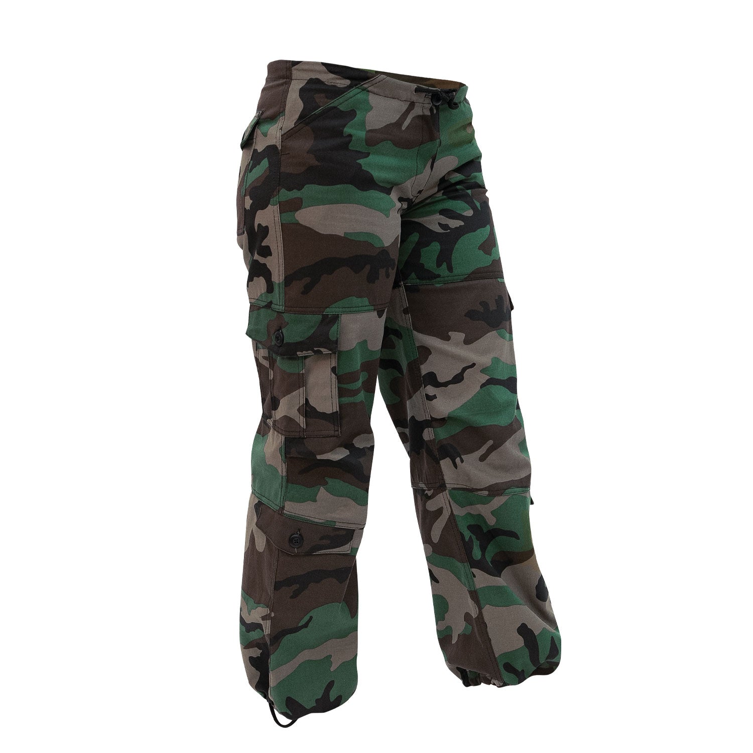 ROTHCo Womens Unwashed Camo Paratrooper Fatigue Pants – Security Pro USA