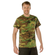 ROTHCo Woodland Camo T-Shirt With Pocket - Security Pro USA