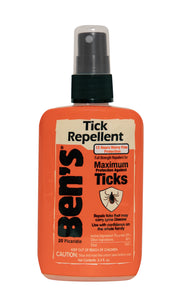 Ben Tick Repellent With Picaridin - 3.4 Oz. - Security Pro USA