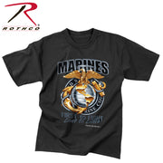 Black Ink Marines First To Fight T-Shirt - Rothco