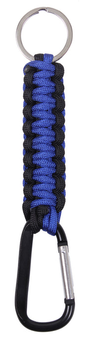 ROTHCo Thin Blue Line Paracord Keychain With Carabiner - Rothco