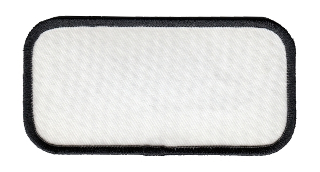 Blank Name Patch w/ Black Border - 4x2 - Kroll Corp
