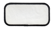 Blank Name Patch w/ Black Border - 4x2 - Kroll Corp