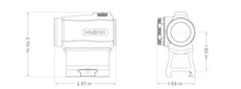 HOLOSUN - HS403R Red 2MOA Dot, Rotary Switch, 20mm Tube, 2 MOA Dot - 403 Series - HOLOSUN