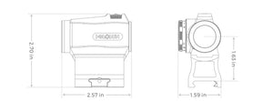 HOLOSUN - HS403R Red 2MOA Dot, Rotary Switch, 20mm Tube, 2 MOA Dot - 403 Series - HOLOSUN