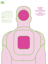 Pink Silhouette Training Paper Shooting Targets 18" x 24" - #50 Paper - High Visibility- 50 Pack - M-One Targets